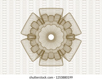 Brown passport rosette
