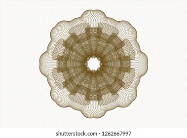 Brown passport rosette
