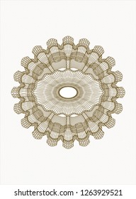 Brown passport rosette