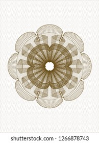 Brown passport rosette