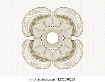 Brown passport rosette