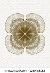Brown passport rosette