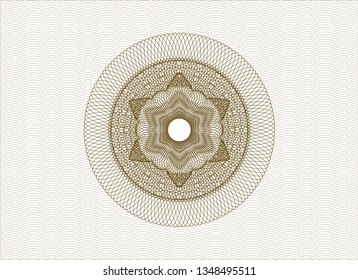 Brown passport rosette