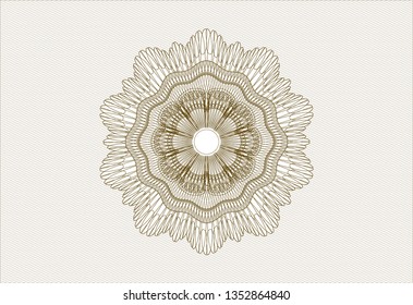 Brown passport rosette