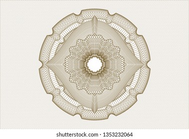 Brown passport rosette