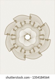 Brown passport rosette