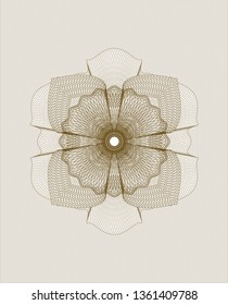 Brown passport rosette