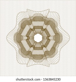 Brown passport rosette