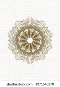 Brown passport rosette