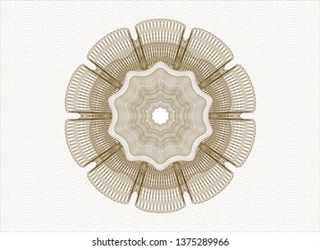 Brown passport rosette