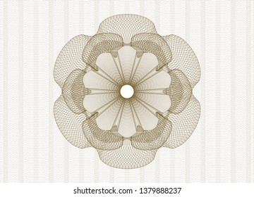 Brown passport rosette