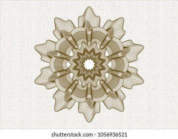 Brown passport style rossete