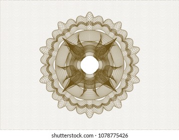  Brown passport style rossete