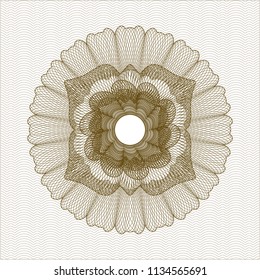 Brown passport style rossete
