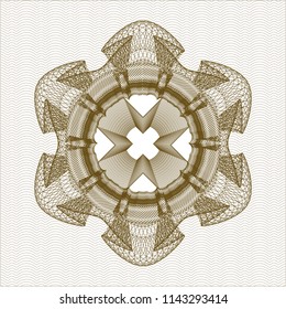 Brown passport style rossete