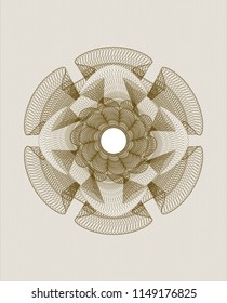 Brown passport style rossete