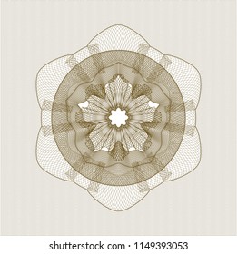 Brown passport style rossete