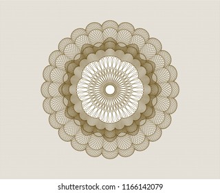 Brown passport style rossete