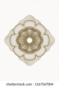 Brown passport style rossete