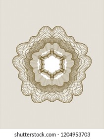Brown passport style rossete