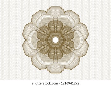 Brown passport style rossete