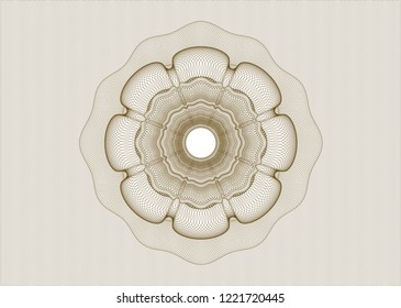 Brown passport style rossete