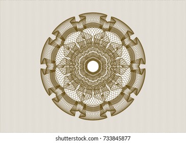 Brown passport style rossete