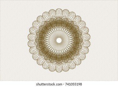Brown passport style rossete