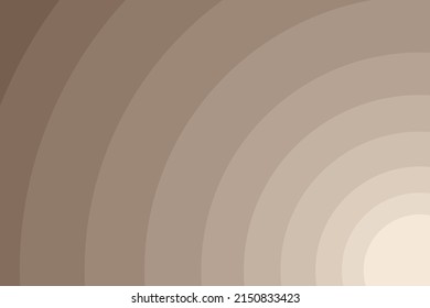 Cortado de papel solar de gradiente pastel marrón. Ilustración vectorial.