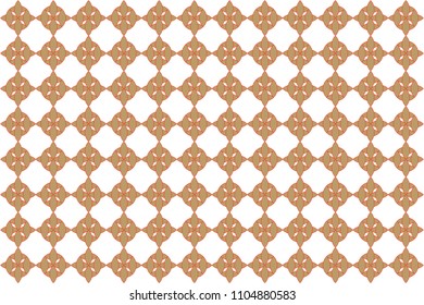 Brown pattern with red stroke
