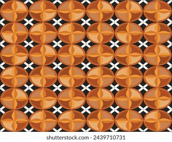 A brown pattern that relieves fatigue when looking at it