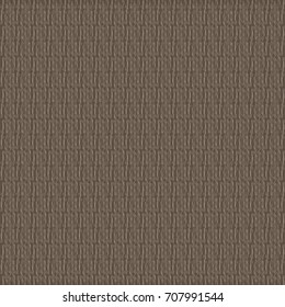 Brown patterned fabric with vertical and horizontal stripes. Abstract vector.