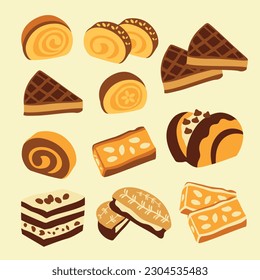 Brown Peanut Cake Collection with Boho Style