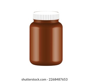brown pharnacy pill bootle 3d