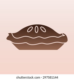 Brown Pie icon