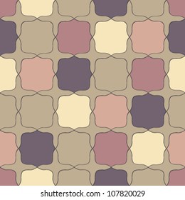 brown and pink square seamless pattern