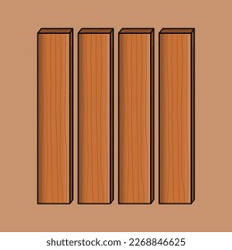a brown plank vector with a cool texture