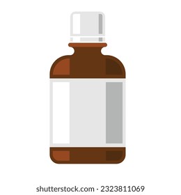 brown plastic water bottle icon