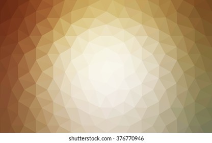 Brown polygonal illustration, which consist of triangles. Geometric background in Origami style with gradient. Triangular design for your business.