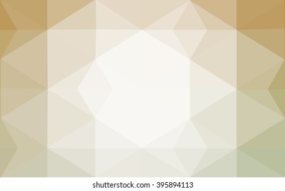 Brown polygonal illustration, which consist of triangles. Geometric background in Origami style with gradient. Triangular design for your business.