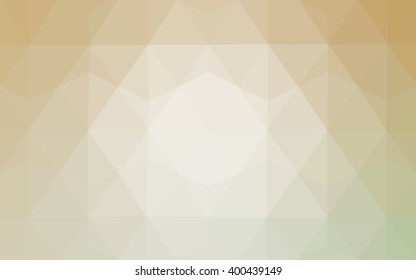 Brown polygonal illustration, which consist of triangles. Geometric background in Origami style with gradient. Triangular design for your business.