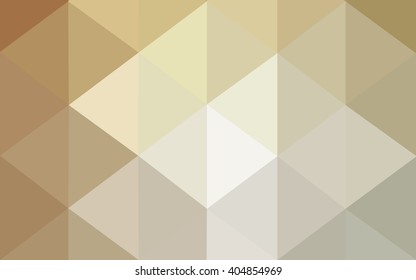 Brown polygonal illustration, which consist of triangles. Geometric background in Origami style with gradient. Triangular design for your business.