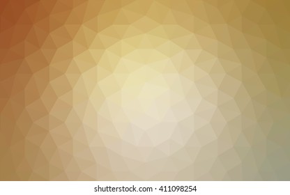 Brown polygonal illustration, which consist of triangles. Geometric background in Origami style with gradient. Triangular design for your business.