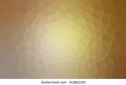 Brown polygonal illustration, which consist of triangles. Geometric background in Origami style with gradient. Triangular design for your business.