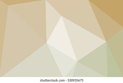 Brown polygonal illustration, which consist of triangles. Geometric background in Origami style with gradient. Triangular design for your business.