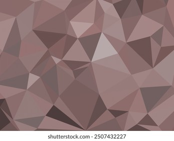 BROWN Polygonal Mosaic Background, Creative Design Templates. Abstract Vector Background from Triangles