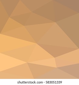 Brown polygonal vector background for design