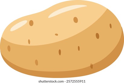  brown potato with a smooth surface