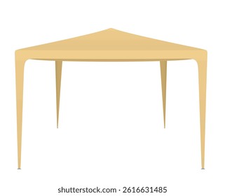 Brown promotional tent. vector illustration