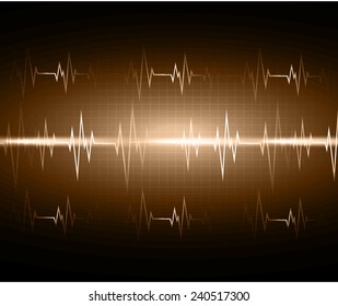 brown pulse Light Abstract Technology background for computer graphic website and internet.